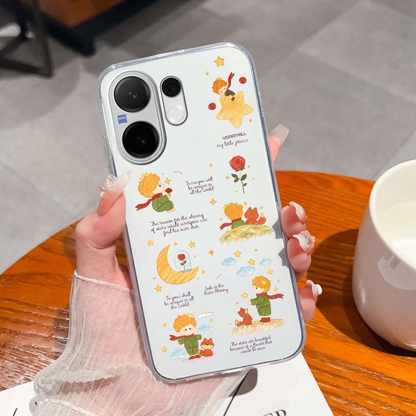 Casing For Vivo V60 V40 Lite V30e Y38 Y39 Y78 X200 Ulta X200s Case Cute Rabbit Panda Dog Back Covers TPU Silicone Soft Clear Phone Bags For Vivo Shell