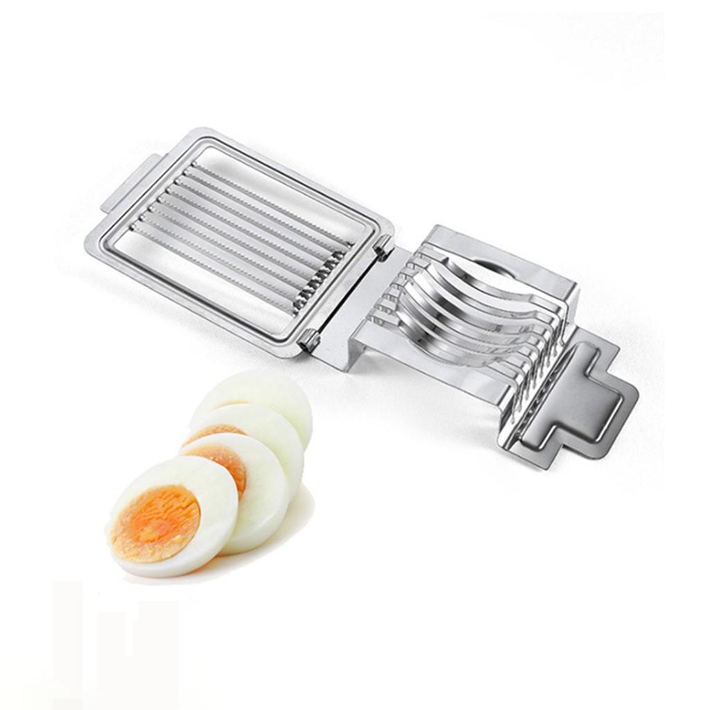Multipurpose Mini Egg Slicer Cutter - Hard Boiled Eggs Ham Mushroom Strawberry Soft Fruit Manual Cutting Kitchen Gadget Tool