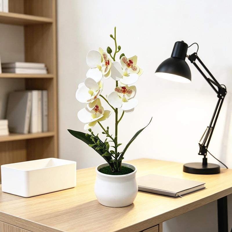 Butterfly Orchid Wedding Table Centerpiece With Plastic Material For Photography And Decor