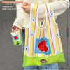 Cute Eco-Friendly Foldable Cartoon Shopping Tote Bag - Large Capacity and Portable