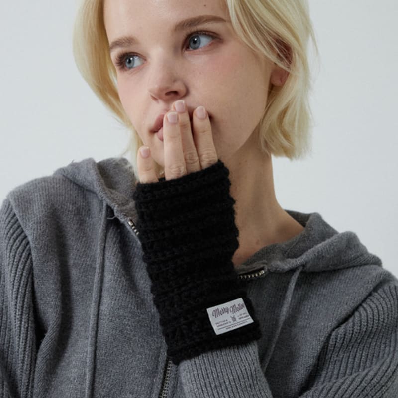 

MERRYMOTIVE Шерстяная пушистая смесь цветов грелка для рук (черный) Free