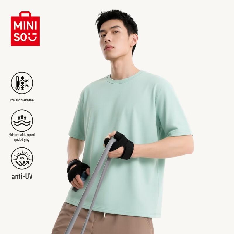 MINISO Men's Cool-Touch Sun Protection Sports T-Shirt