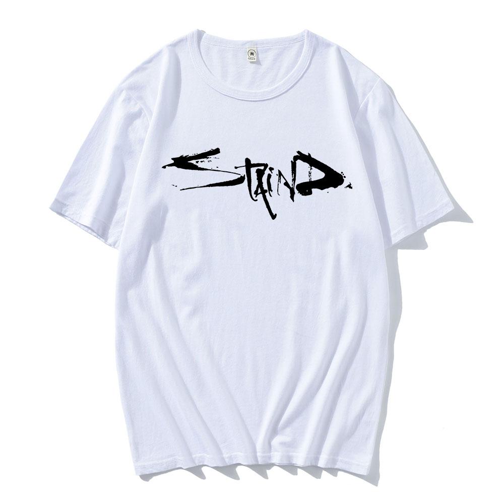 STAIND Logo Graphic Printing Tshirts Short Sleeve Cotton Male T-shirt Unisex Streetwear Heavy Mental Fashion Mens Tees O-neck