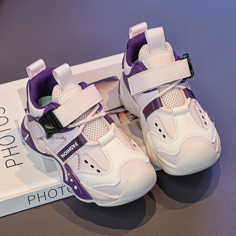 Kinder-Anti-Kollisions-Sportschuhe, Herbstkollektion, Jungen- und Mädchen-Color-Blocking-Laufschuhe, Freizeitschuhe für Kinder