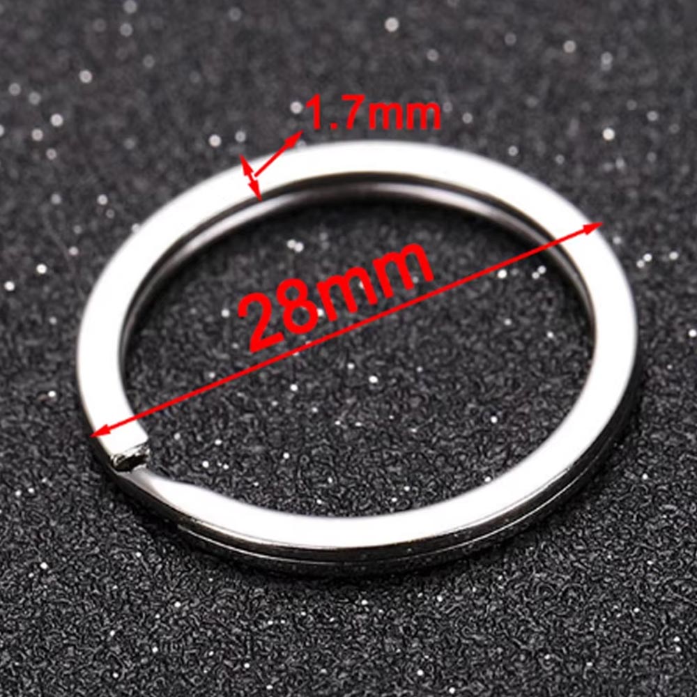 20pcs Metal Split Jump Rings Metal Hooks Double Layer Glossy Car Keychain Accessories DIY Keychain Pendant Making Accessory