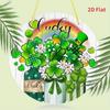 2D Flat Acrylic Lucky Clover Decoration, Indoor and Outdoor Decoration - No Battery/electricity Required, Shop Decoration, Durable Outdoor Decoratio