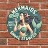 Vintage Mermaid Seaweed Smoke Design,  Durable, Easy to Hang, for Bedroom, Kitchen, Home, Office or as a Gift