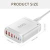 Multiple Port 3xUSB+3xType C Charging Station with 120W Output for Public Space and Travel Use