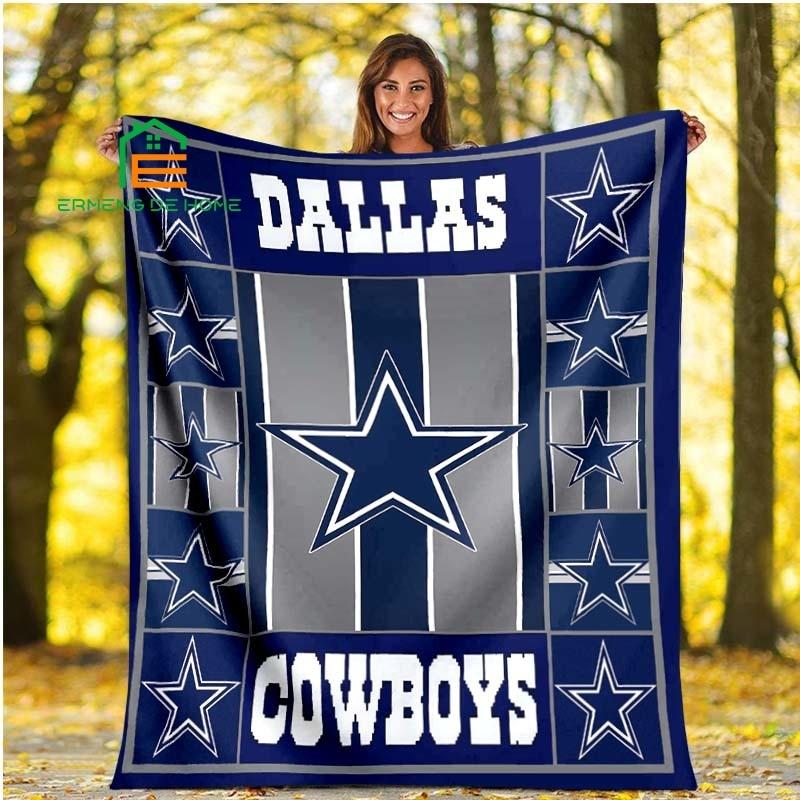 

American Football Team Dallas Cowboys Soft Throw Blanket Flannel Living Room/Bedroom Warm Blanket for Kids, Adults, Elderly 75cm x 90cm