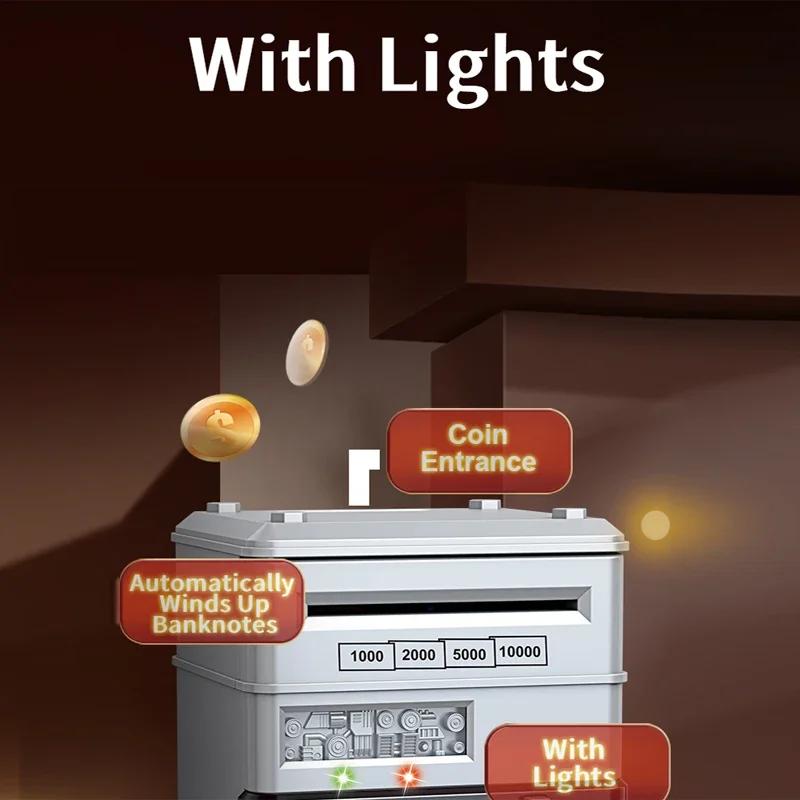 Spara Gris Pengaburk Spara Alcancias Säkerhetsbox för Pengar Bank Spar Gris Mynt 10000 Besparingar Elektronisk Gåva