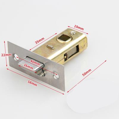 30mm-45mm Flache Zunge Schloss Einsteckschloss Röhrenzylinder Riegel Edelstahl Innentür Riegel Vorrichtung Federriegel Für Badezimmer Toilette