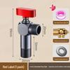 304 Stainless Steel Angle Valve for Toilet: Hot and Cold Water Valve Switch with 4-Point Eight-Character Stop Valve for Water Heater.