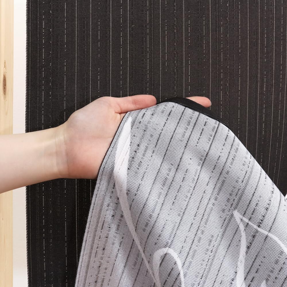 Noren Kobo Noren Stylish Floral Print Long Simple and Room 85cm Wide x 170cm Uenusta 2253 Curtain, Tapestry, Natural, Divider/Privacy Screen, Long,