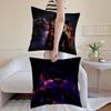 Movie Five N-Nights At F-Freddys2 Cushion Cover Anti-dustmite Pillowcase Invisible Zipper Silky Short Plush Sofa Cushion Cover
