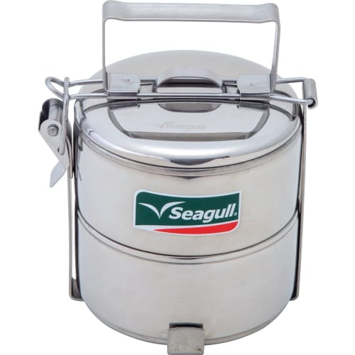 Seagull Lighting Bento Box Food Carrier, 2-Tier, 10cm, Stainless Steel