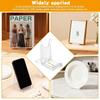 5Pcs Adjustable Sliding Clear Display Stand Multifunctional Acrylic Art Exhibition Rack Transparent Post Card Stand