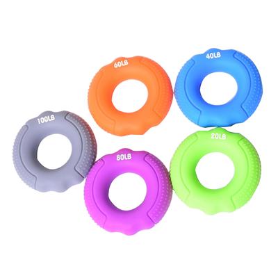 Finger Gripper Strengthener Hand Muscle Grip Exerciser Ring Green 20LB