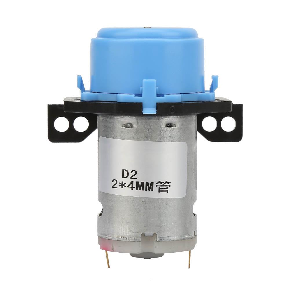 DC6V Micro Water Liquid Peristaltic Pump For Aquarium Lab Analytical 2*4mm(Green)