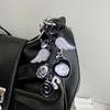 Enchanting Angel Wing Clock Keyring Vintage Alloy Bag Charm Creative Jewelry Accessory For Everyday Use