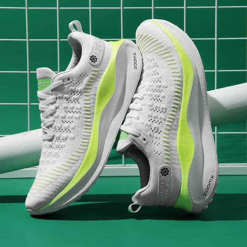 MAEDEF Men Running Carbon Plate Cushioning Sports Training Jogging Shoes Unisex Sneakers Women Mesh Comfort Tennis Shoes for Men