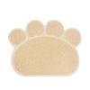 Cat Litter Mat Cat-Paw Shaped Trapping Litter Mat Water Resistant Less Waste