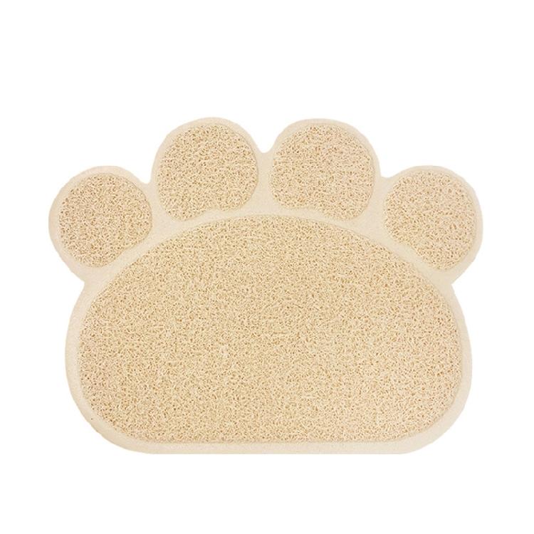 Cat Litter Mat Cat-Paw Shaped Trapping Litter Mat Water Resistant Less Waste
