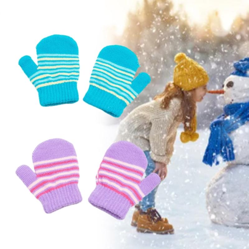 Infant Windproof Glove Winter Sports Thicken Gloves for Outdoor Walking Running