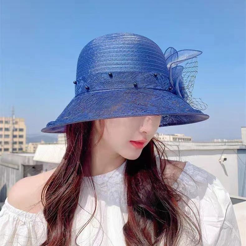 Easter Flower Sun Hat - Ultra-Lightweight, Wide Brim, Sunshade Design for Women - Perfect for Outdoor Seaside Vacations, Spring and Summer Seasons