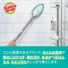 3M Bathroom Cleaning Brush Extendable with Replacement Bath Shine Scotch-Brite Sponge, Long, Head, B-549J+R