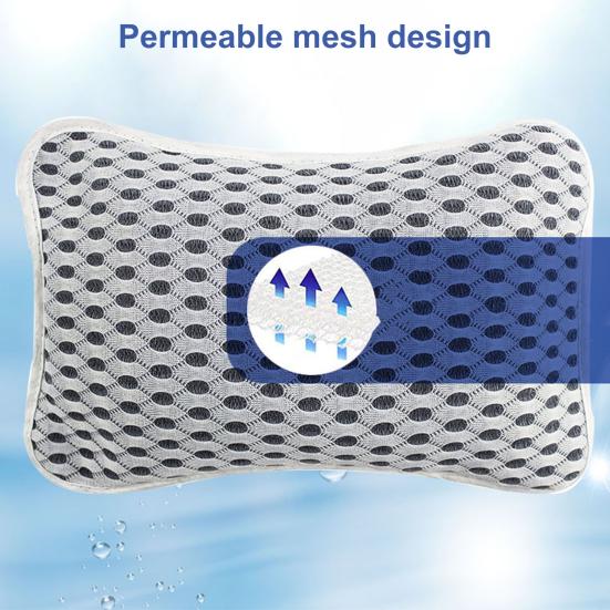 

Подушка для ванны Эргономичный дизайн Подушка для ванны Подушка для горловины Поддержка спины Подушка для ванны с присоской для домашней ванной комнаты