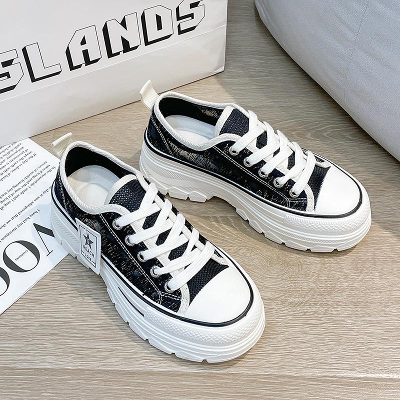 

Breathable mesh shoes women s 2025 summer new thick-soled heightening versatile little white shoes sports lightweight niche dad shoes tide 35