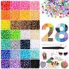 Strass colorati in resina da 3 mm: 40 Colori AB e Gelatina per Abbigliamento Fai-da-Te, Nail Art e Telefoni