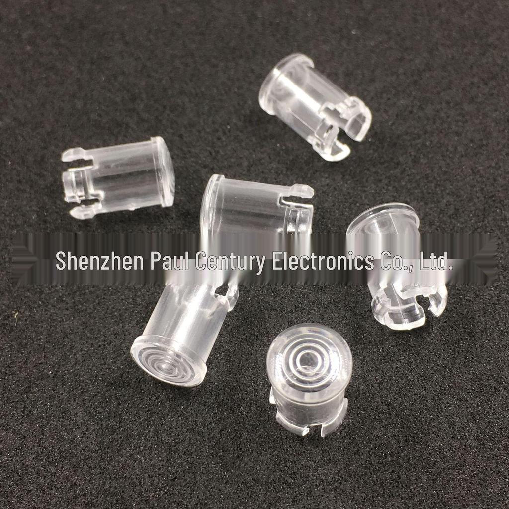 3mm & 5mm LED Light Guide Lampshade Protective Cover - Transparent Cap