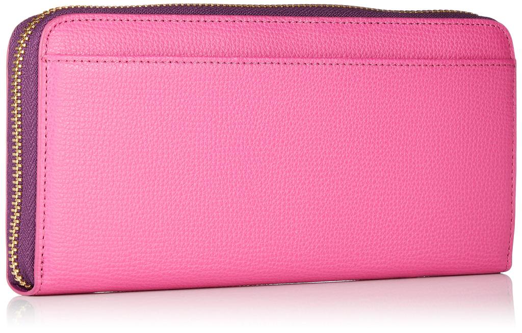 Patrick Cox Venice Long Wallet, Made with Italian Cowhide Leather, Stylish Coloring, Round Zipper, PXLW8BT1, Pink