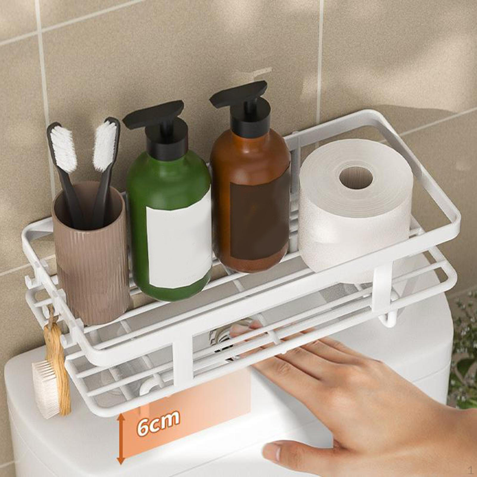 

Полка-органайзер для ванной комнаты для хранения над унитазом