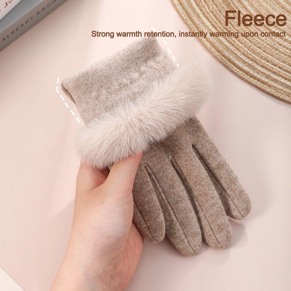 Windproof Touch Screen Gloves Wear-resistant Mittens Vintage Cycling Gloves