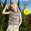 ASK JUNIOR Girls' Rainbow Stripe Sleeveless Top