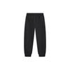 Li Ning Sports Lifestyle Series Solid Color Tapered Knit Joggers Women Joggers Black AKLT822-1