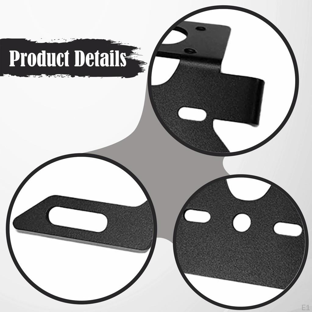 Motorcycle License Plate Taillight Holder Support Part Easy Installation Attachment Rear Light