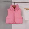 Short Down Cotton Vest 2025 New Solid Color Autumn and Winter Vest Jacket