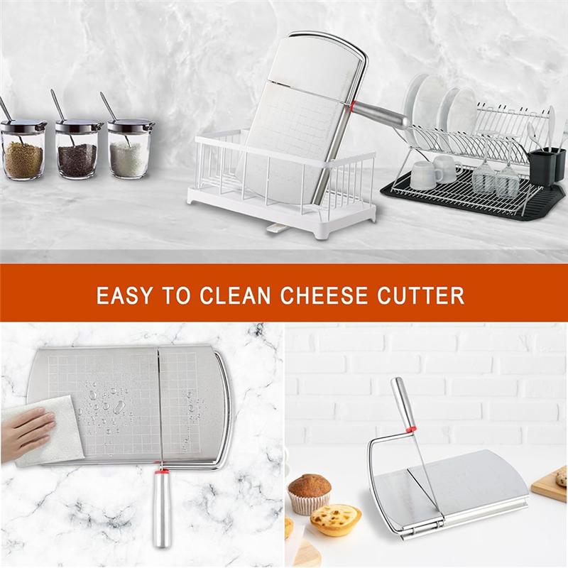

Stainless Steel Multipurpose Scale Slicer Cheese Slicer Household Baking Tool Suitable For Cheese, Butter, Sausage