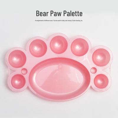 Little Feet Paw Palette: 8-Hole Nail Art & Painting Palette for Students