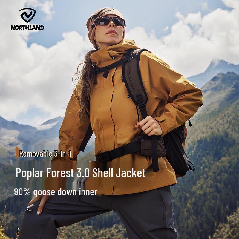NORTHLAND Women's 3-in-1 Down Hiking Jacket NWJFT2707E
