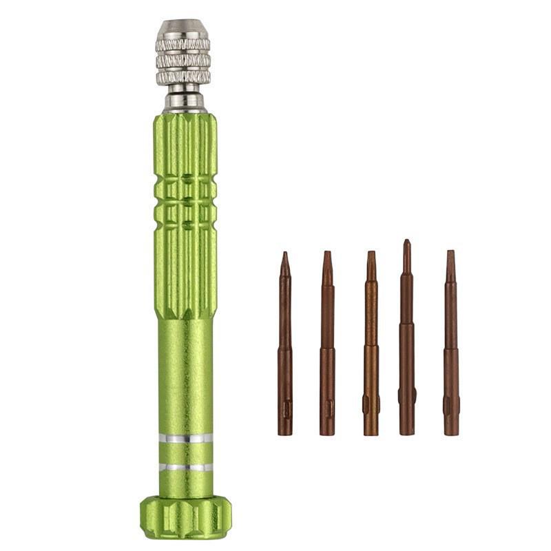 5-in-1 Aluminum Alloy Screwdriver Set for Mobile Phone Repair