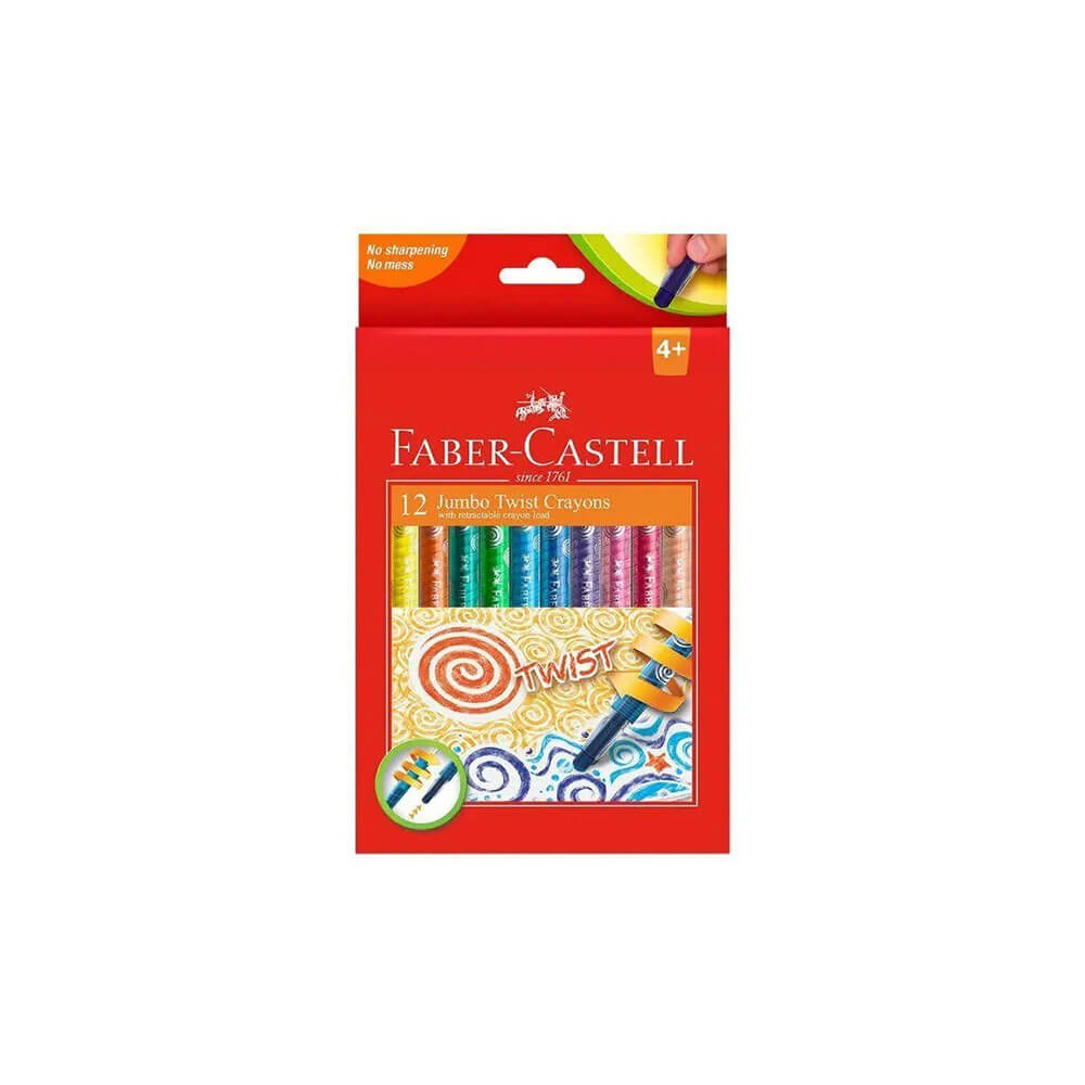Pastelli Twistable Faber-Castell Confezione da 12 (assortito)