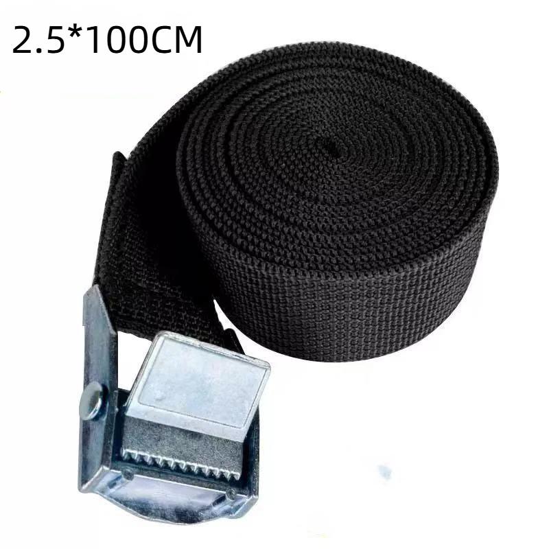 Durable Cargo Straps with Rust Proof Metal Buckle Multi Purpose Tie Down Belt for Car Motorcycle Bicycle Travel Use
