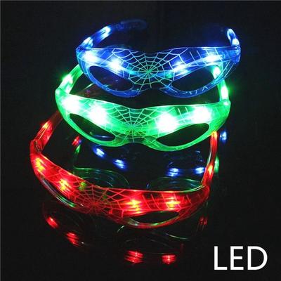 Spider-Man LED Flashing Light Up Glasses Slotted Shutter Shades New Design FO UK