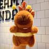 Cute Cartoon Capybara Pendant Capybara Drawing Jitterbug Wings Bee Water Dolphin Keychain Plush Bee Doll Bag Hanging Ornaments