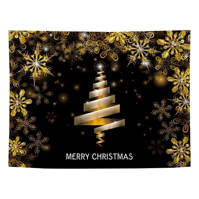 

Новогодняя подвесная ткань Аренда дома Ремонт Стеновая ткань Фоновая ткань Рождественский гобелен 100x75cm