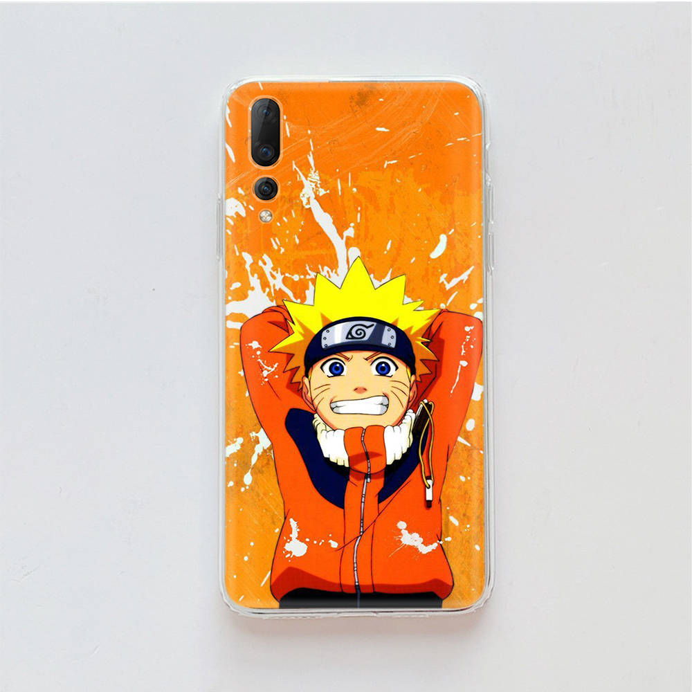 Transparent Case for Samsung A04 A14 A23 M33 M53 Realme 10 9 C35 C55 VIVO X80 Infinix Hot 30 Note 11 Tecno Spark 8P Pro W-72 Naruto